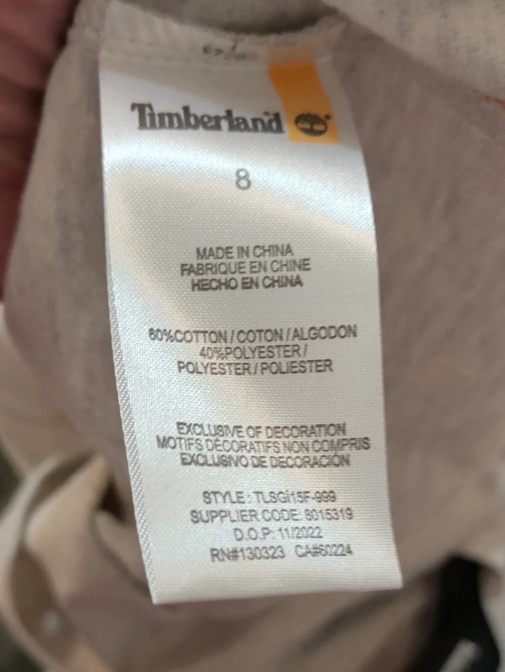 Retail $60 Timeberland Boy Cotton Tee & Khaki Short Set